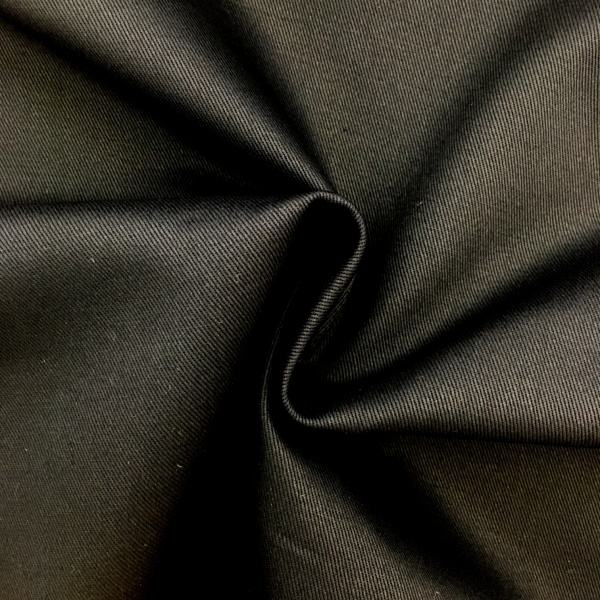 100% Cotton Drill BLACK